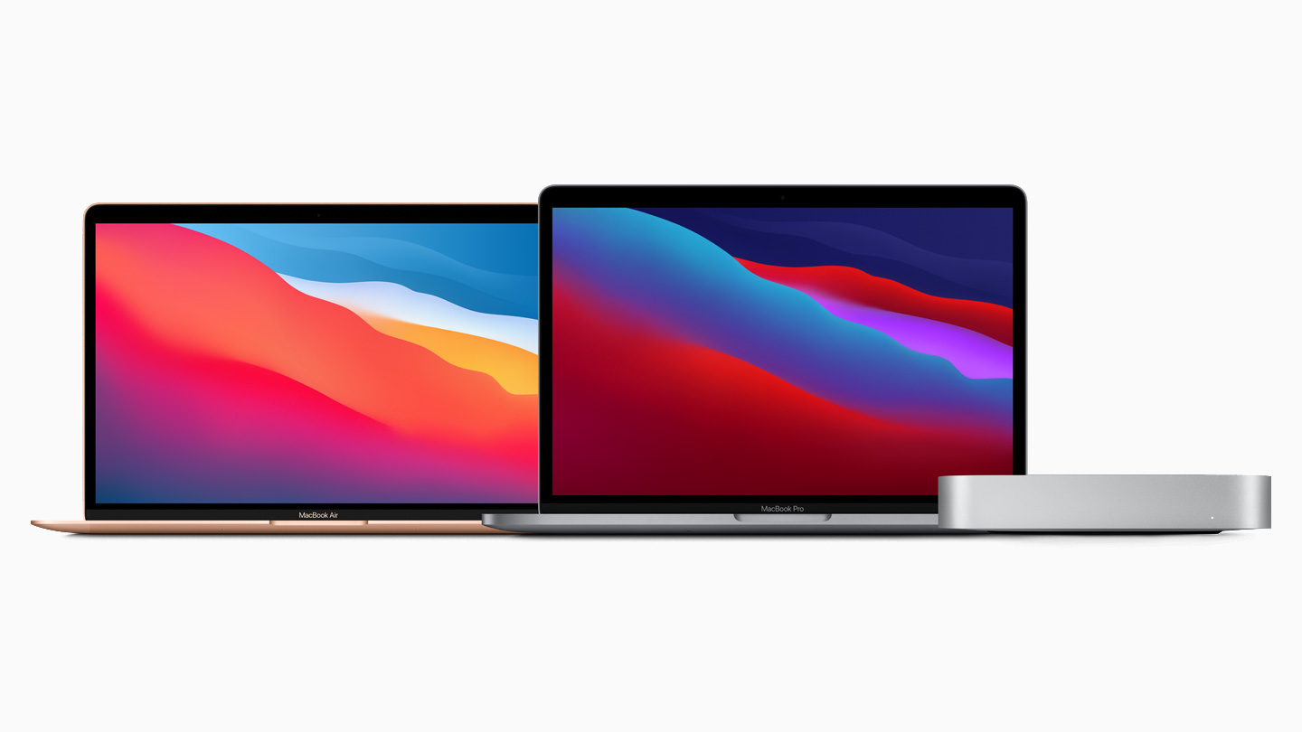 MacBook Air, 13-tommers MacBook Pro og Mac mini med M1 fra 2020